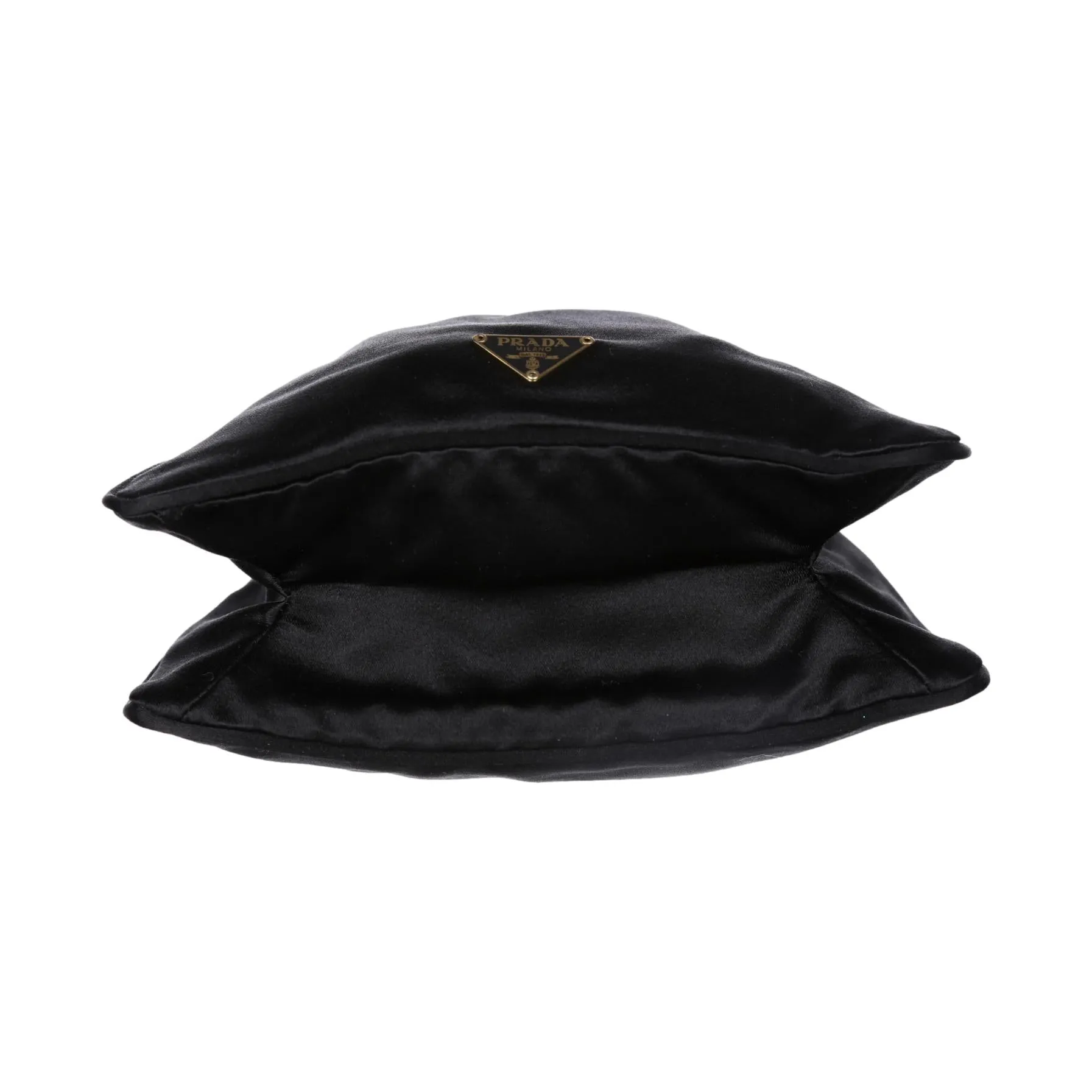 Prada Black Satin Mini Top Handle