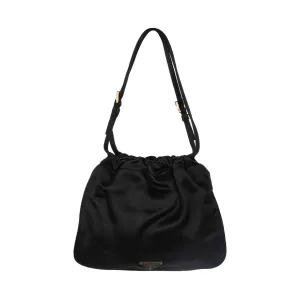 Prada Black Satin Mini Top Handle