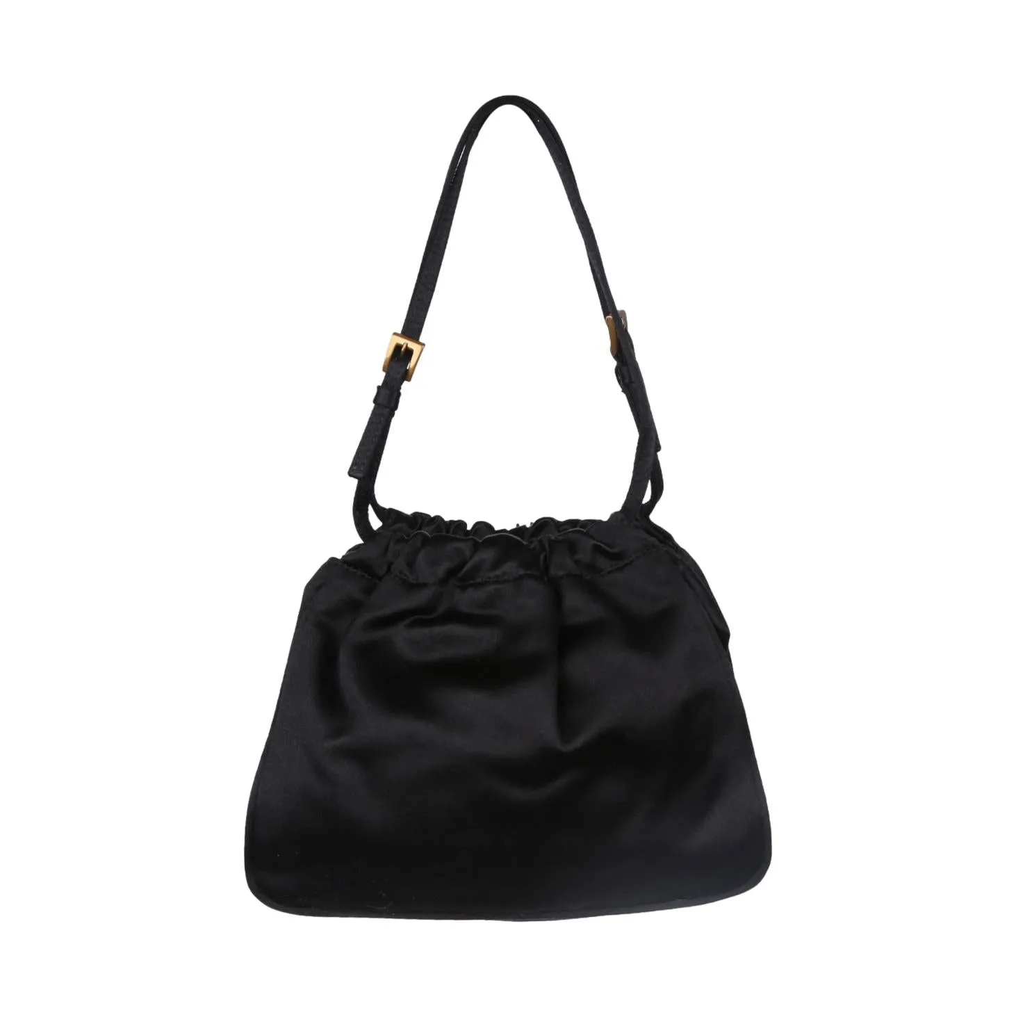 Prada Black Satin Mini Top Handle