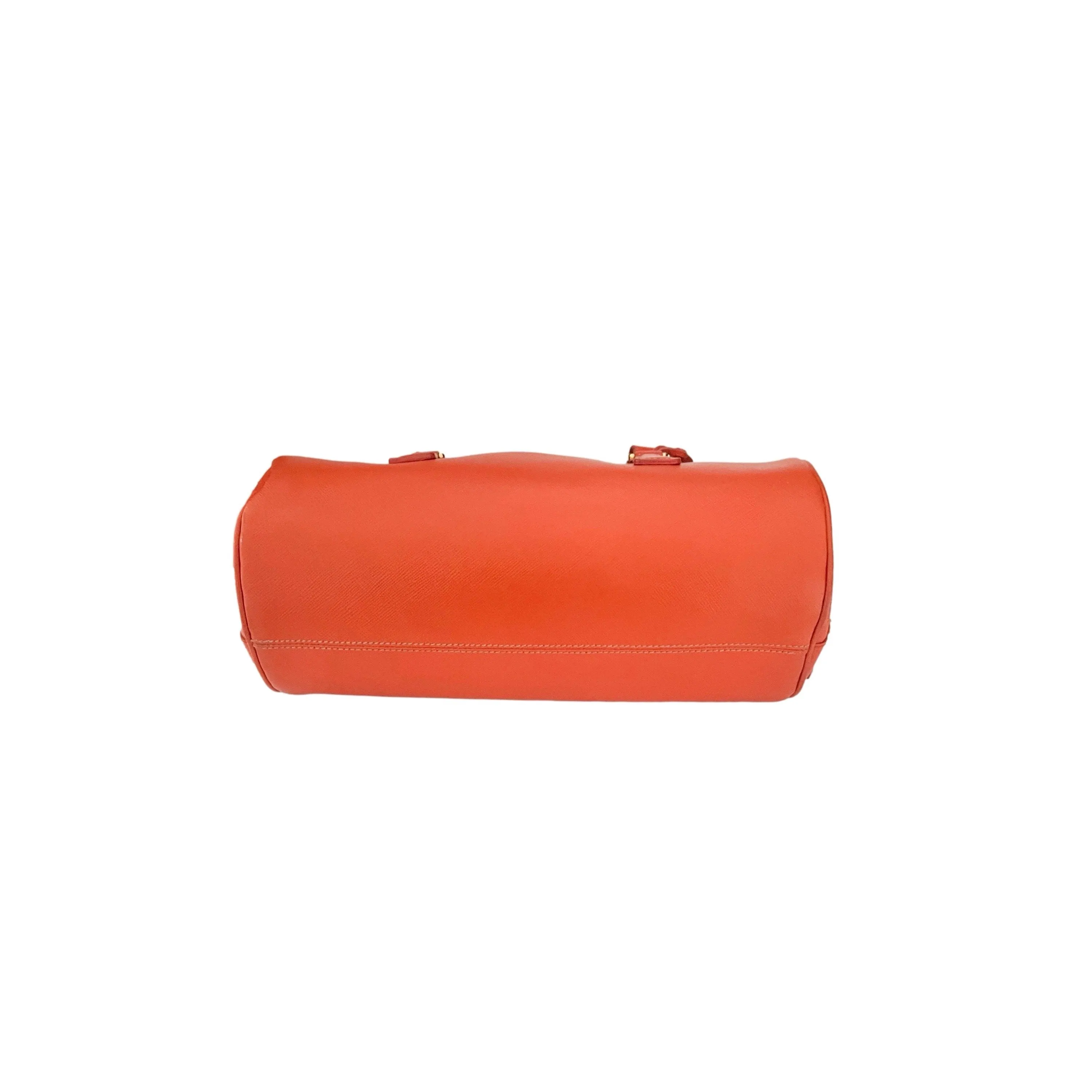 Prada Orange Barrel Shoulder Bag