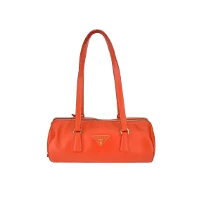 Prada Orange Barrel Shoulder Bag