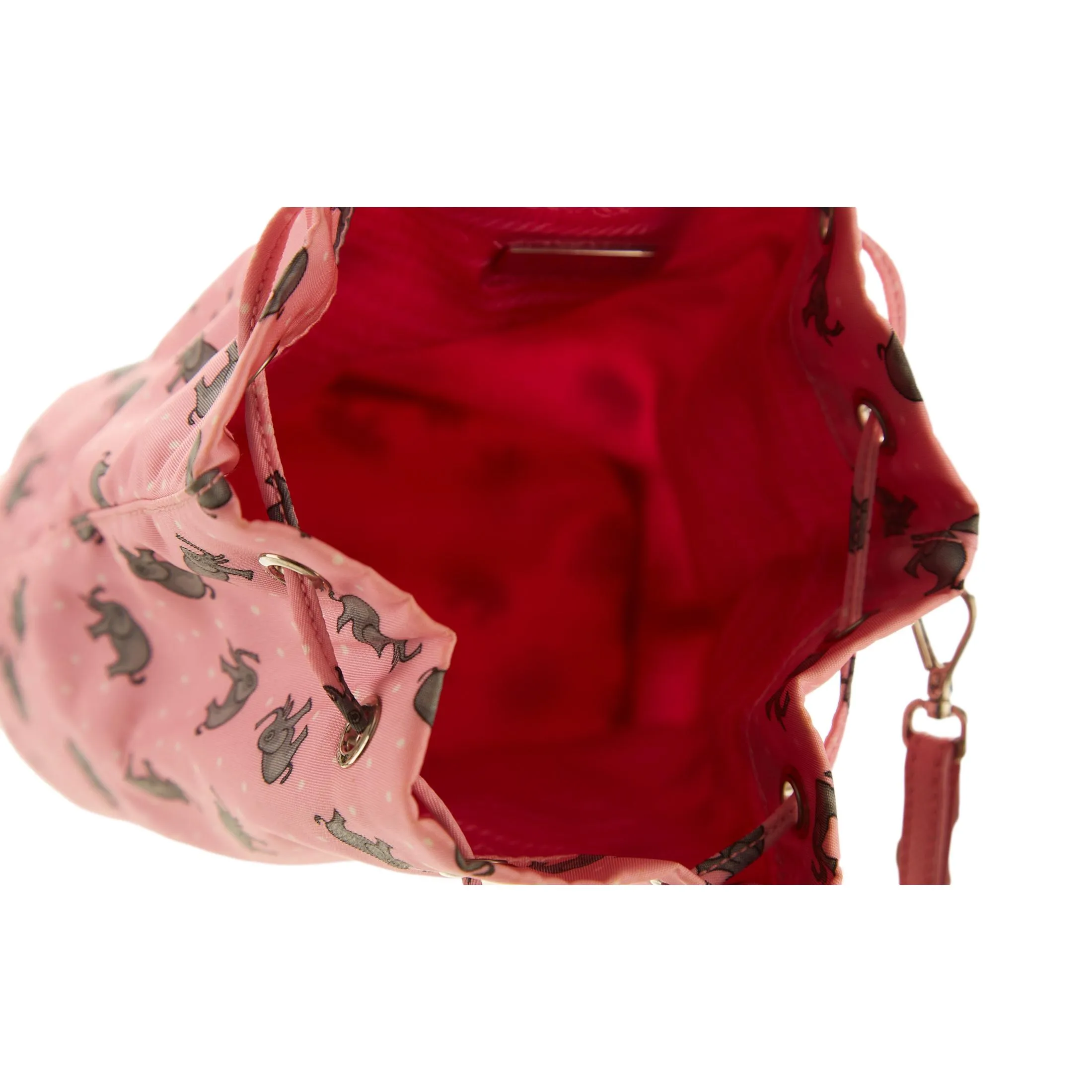 Prada Pink Elephant Print Wristlet