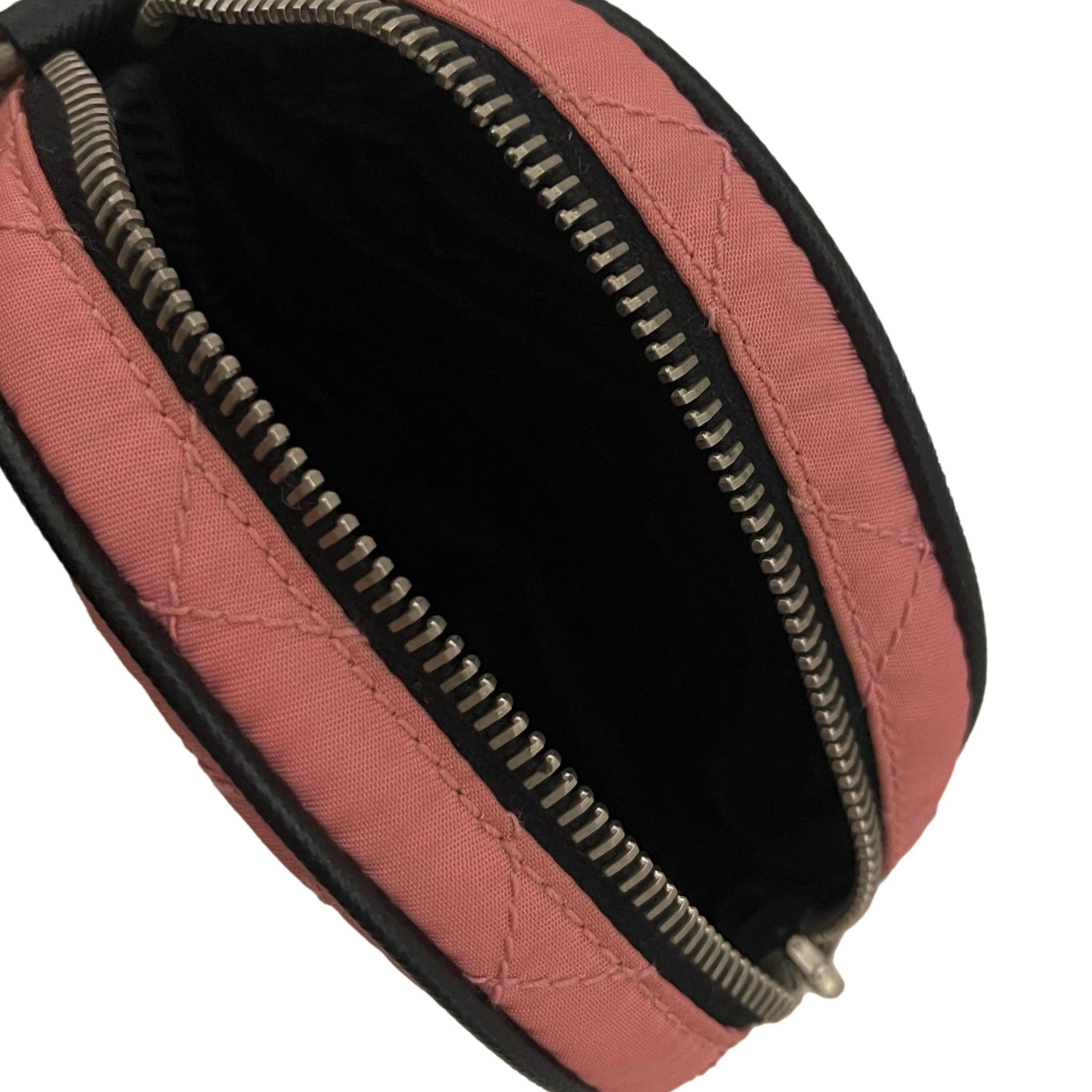 Prada Pink Quilted Logo Wristlet