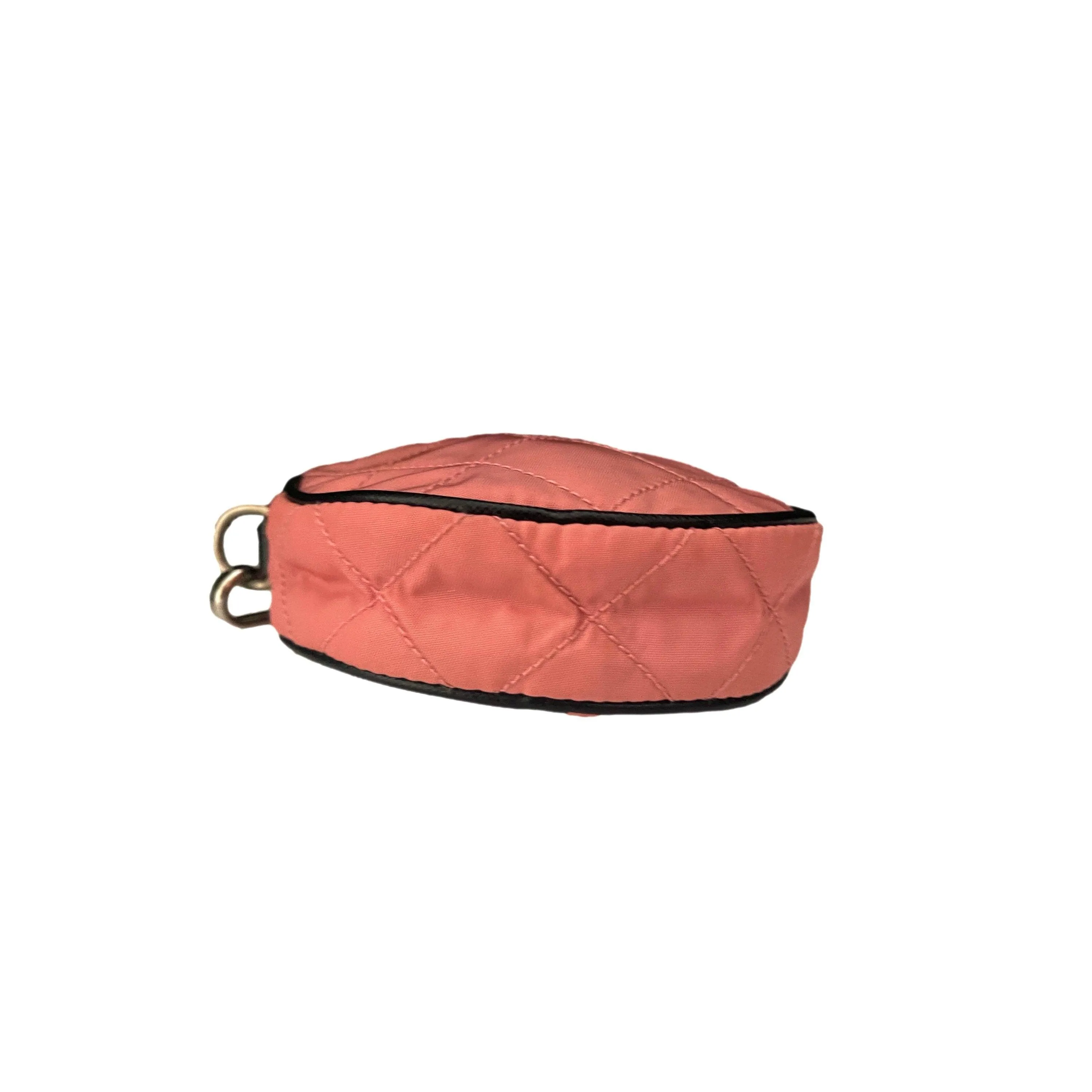 Prada Pink Quilted Logo Wristlet