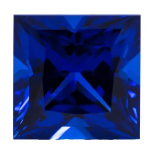 Princess Chatham Lab-Grown Blue Sapphire Gems
