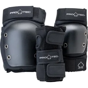 Pro Tec - Street Adult 3 Pack Pad Set Black