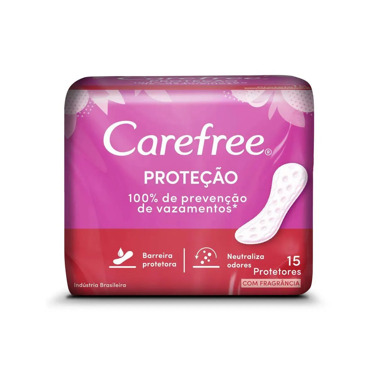 Protetor Diário Carefree Original Com Perfume, 15 Unidades
