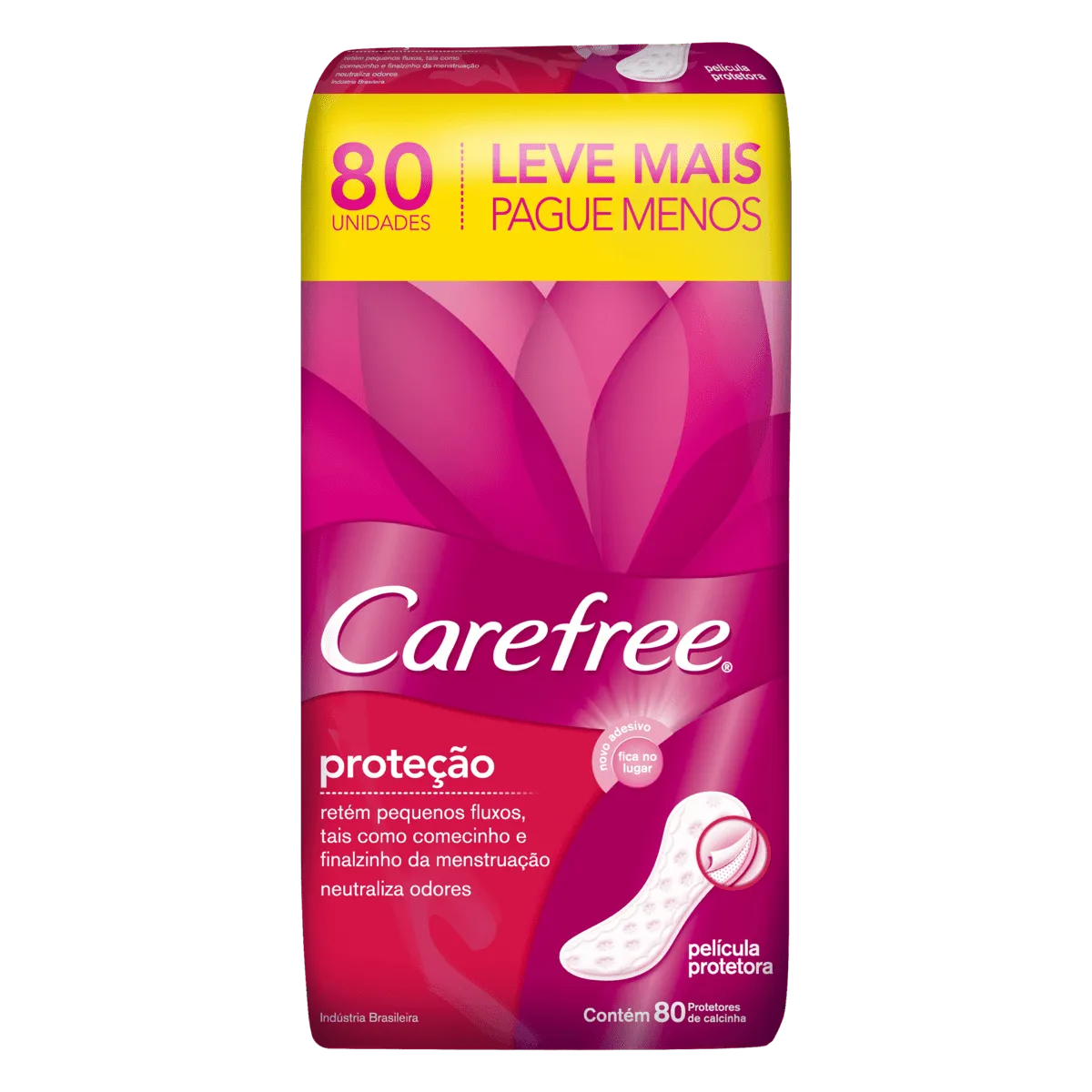 Protetor Diário Carefree Original Com Perfume, Leve 80 Pague 60
