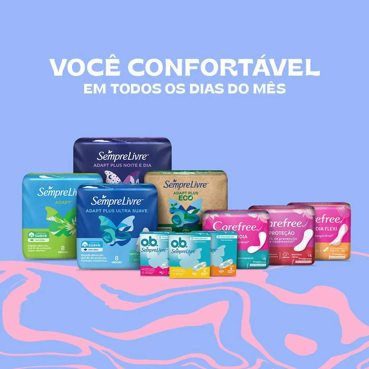 Protetor Diário Carefree Todo Dia Sem Perfume, Pacote Com 80 Unidades