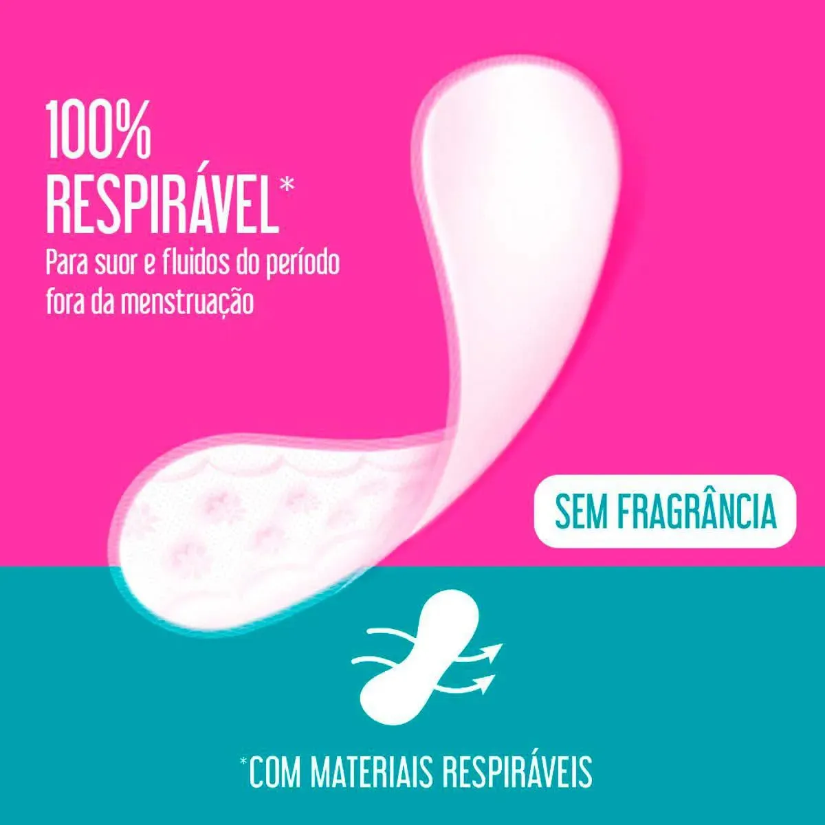 Protetor Diário Carefree Todo Dia Sem Perfume, Pacote Com 80 Unidades