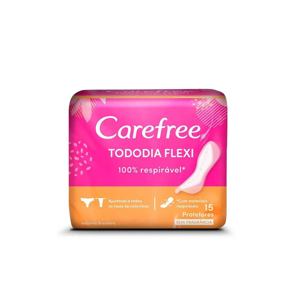 Protetor Diário Carefree Tododia Flexi 15 Unidades