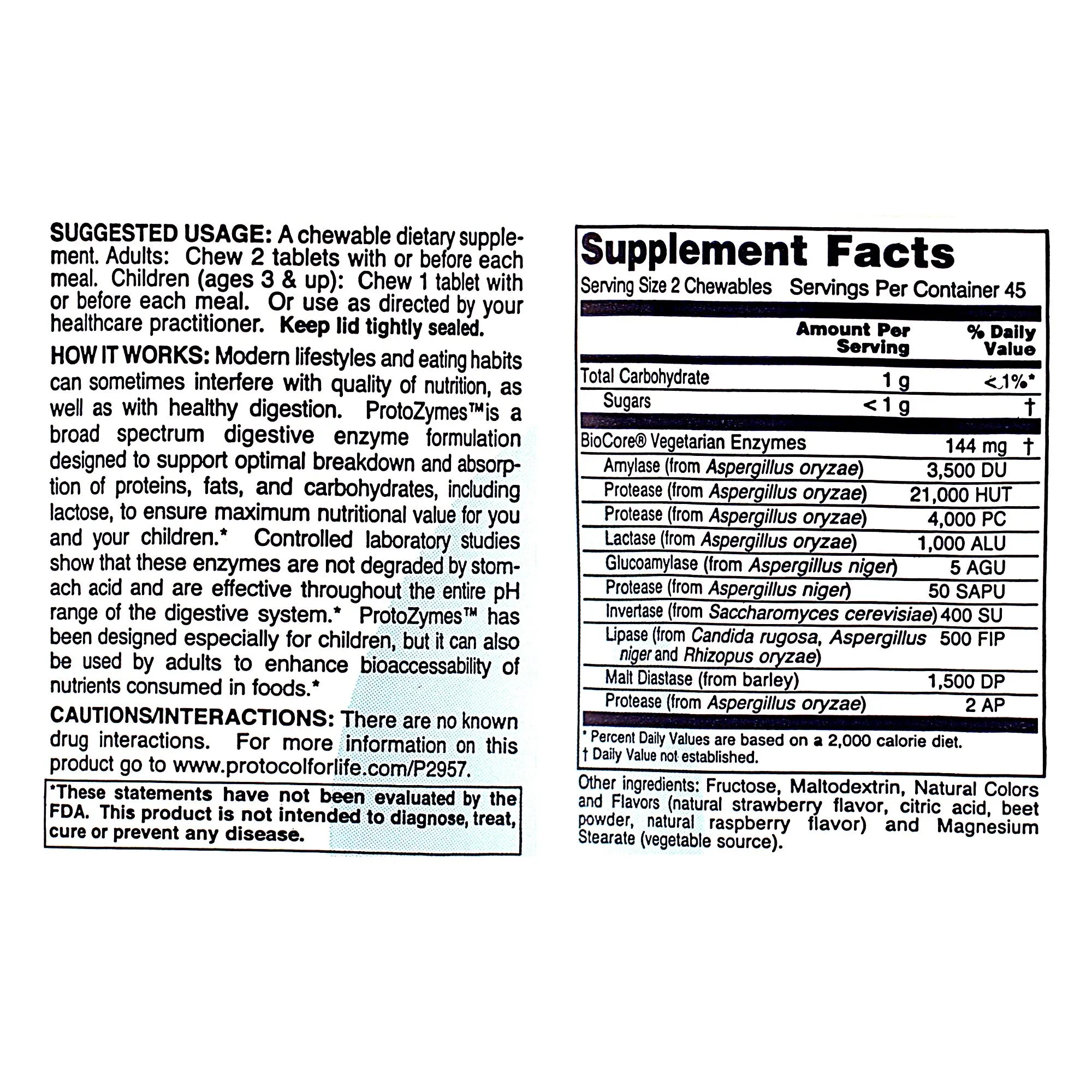 ProtoZymes Chewable