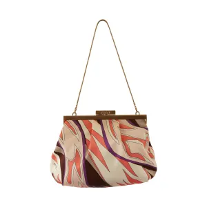 Pucci Pink Print Satin Kisslock Bag