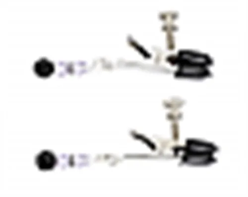 Purple Beaded Clamps - Adjustable Broad Tip