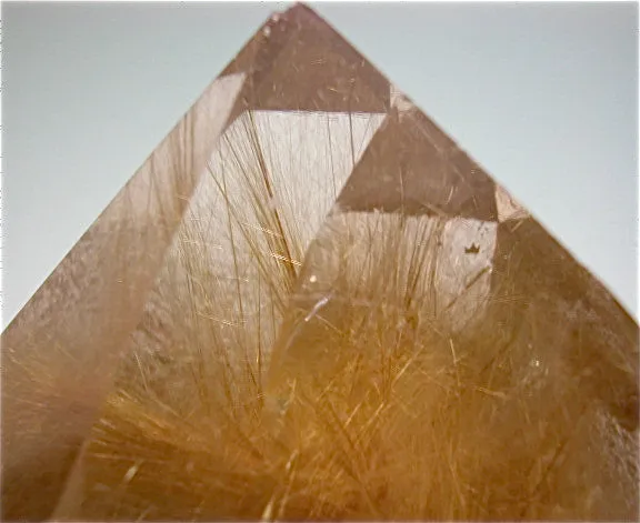 Quartz with Rutile Inclusions, Diamantina, Minas Gerais, Brazil Small cabinet 5 x 7 x 9 cm $500. Online 5/22