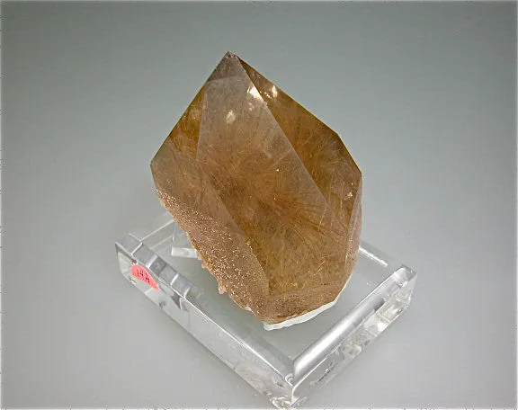 Quartz with Rutile Inclusions, Diamantina, Minas Gerais, Brazil Small cabinet 5 x 7 x 9 cm $500. Online 5/22