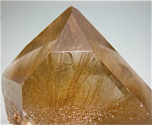 Quartz with Rutile Inclusions, Diamantina, Minas Gerais, Brazil Small cabinet 5 x 7 x 9 cm $500. Online 5/22