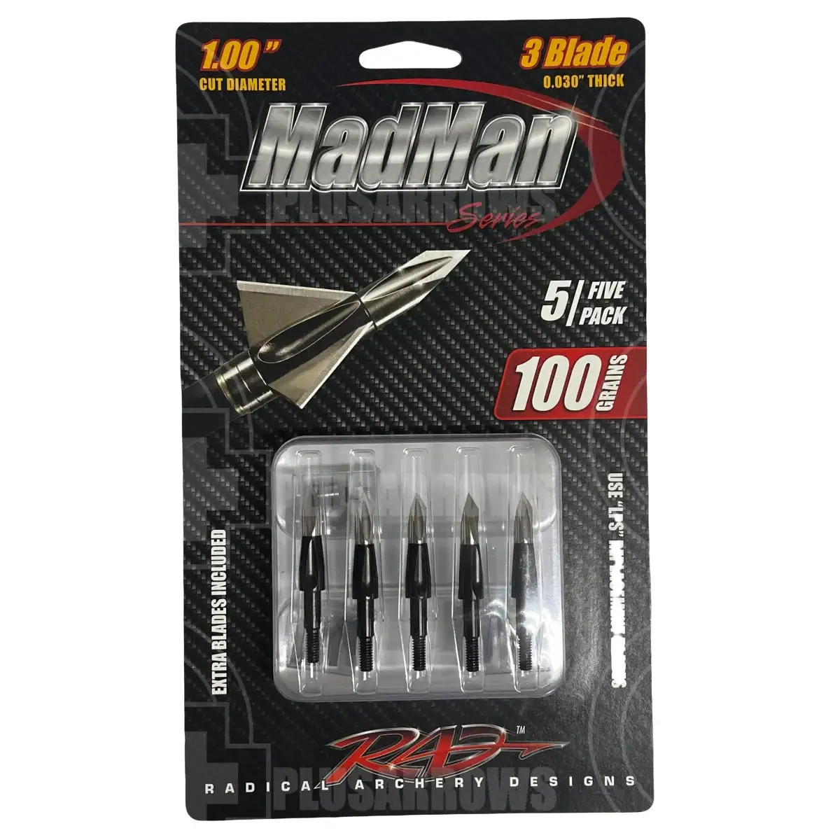 RAD MadMan LPS Broadhead (5 Pack)