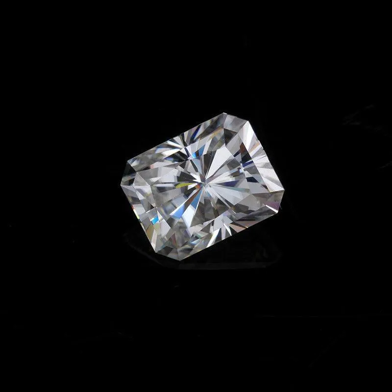 Radiant Cut Loose Moissanite | White D Color VVS1 | With Certificate