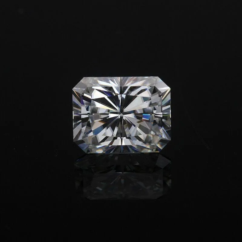 Radiant Cut Loose Moissanite | White D Color VVS1 | With Certificate