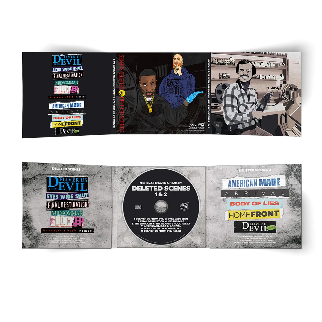 Ransom x Nicholas Craven - Deleted Scenes 1 & 2 (Digipak CD With Obi Strip) (Instrumentals Included) (Glass Mastered)
