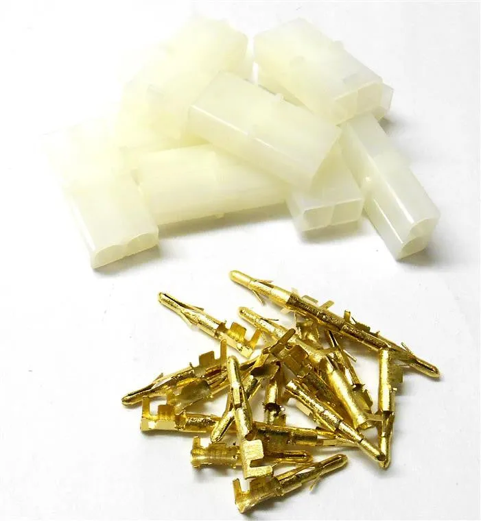RC R/C 7.2v Tamiya Battery Large Female Connector Plug Set Gold Pins 10