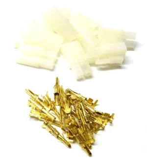 RC R/C 7.2v Tamiya Battery Large Male Female Connector Plug Set Gold Pins 5