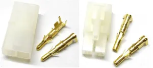 RC R/C 7.2v Tamiya Battery Large Male Female Connector Plug Set Gold Pins x 1
