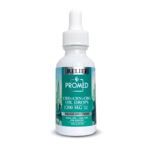 Relief CBD Oil Drops for Pain Relief - 1200mg