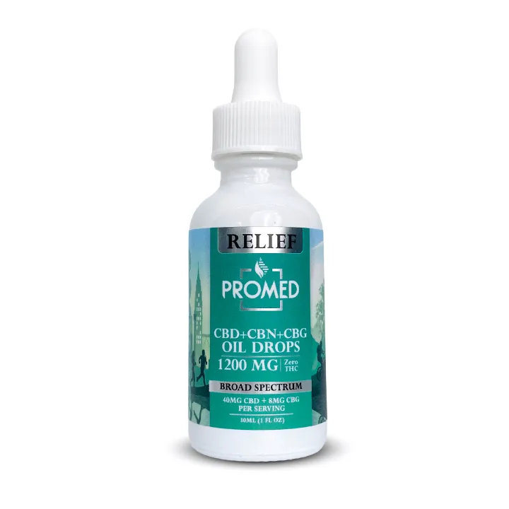 Relief CBD Oil Drops for Pain Relief - 1200mg