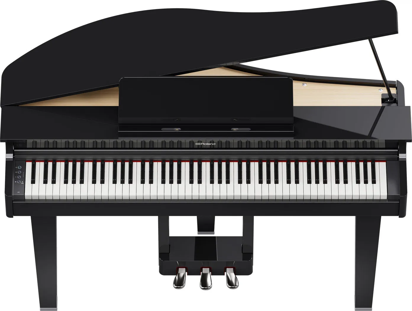 Roland GP-3PE Compact Digital Grand Piano w/Matching Bench - Polished Ebony