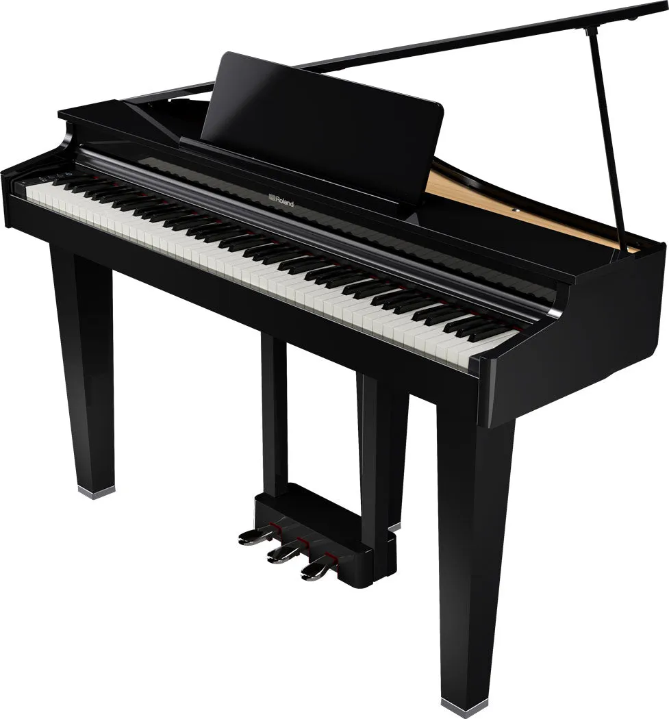 Roland GP-3PE Compact Digital Grand Piano w/Matching Bench - Polished Ebony