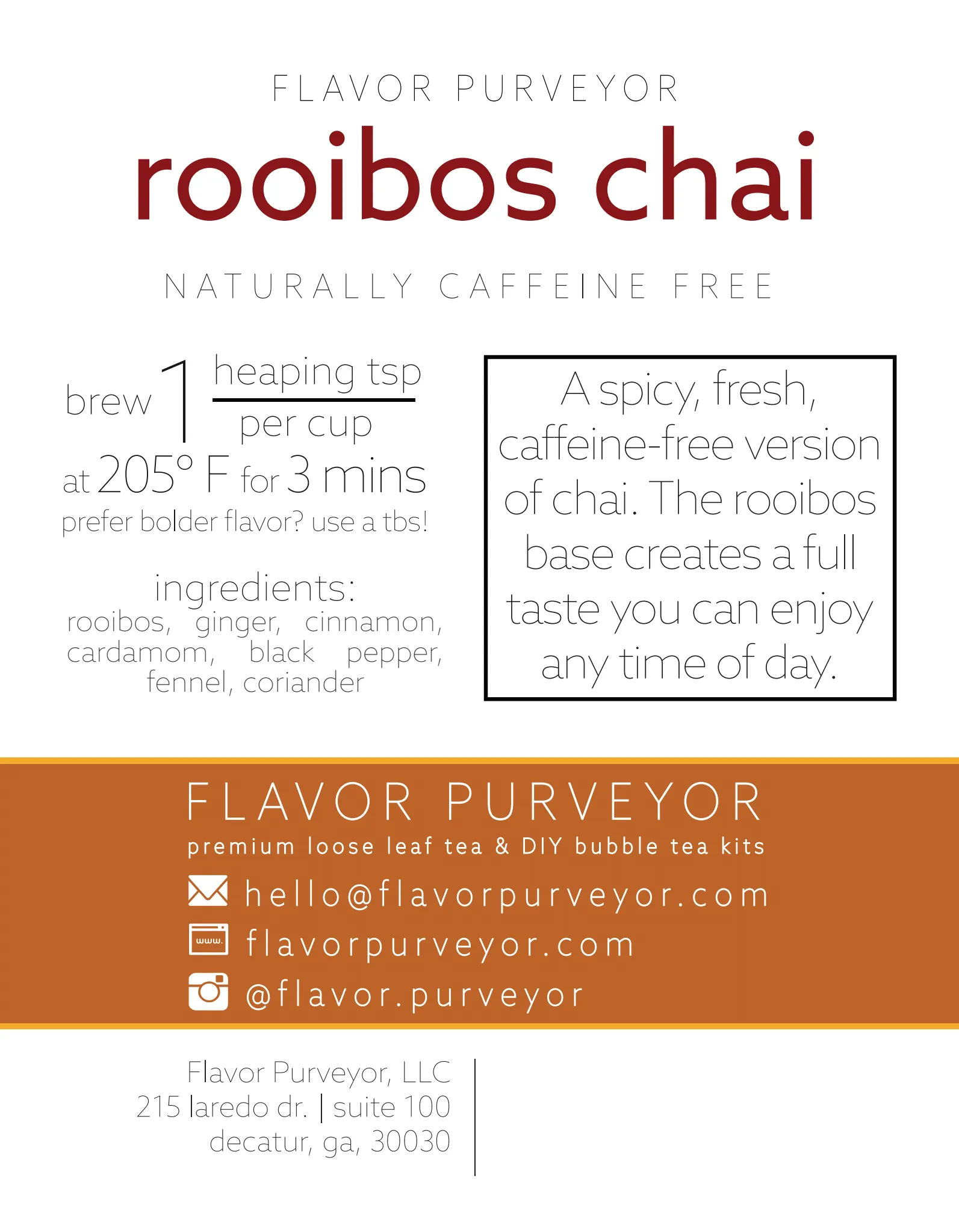Rooibos Chai Loose Leaf Tea