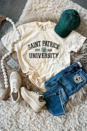 Saint Patrick University Graphic Tee - Ivory