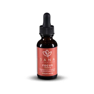 SANA BOTANICALS SUBLINGUAL OIL | FOCUS | 300MG | BROAD SPECTRUM