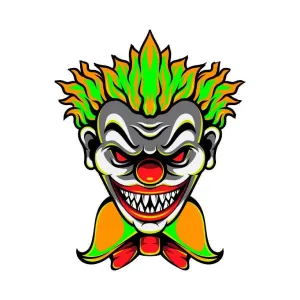 Scary Clown Graphic Decal