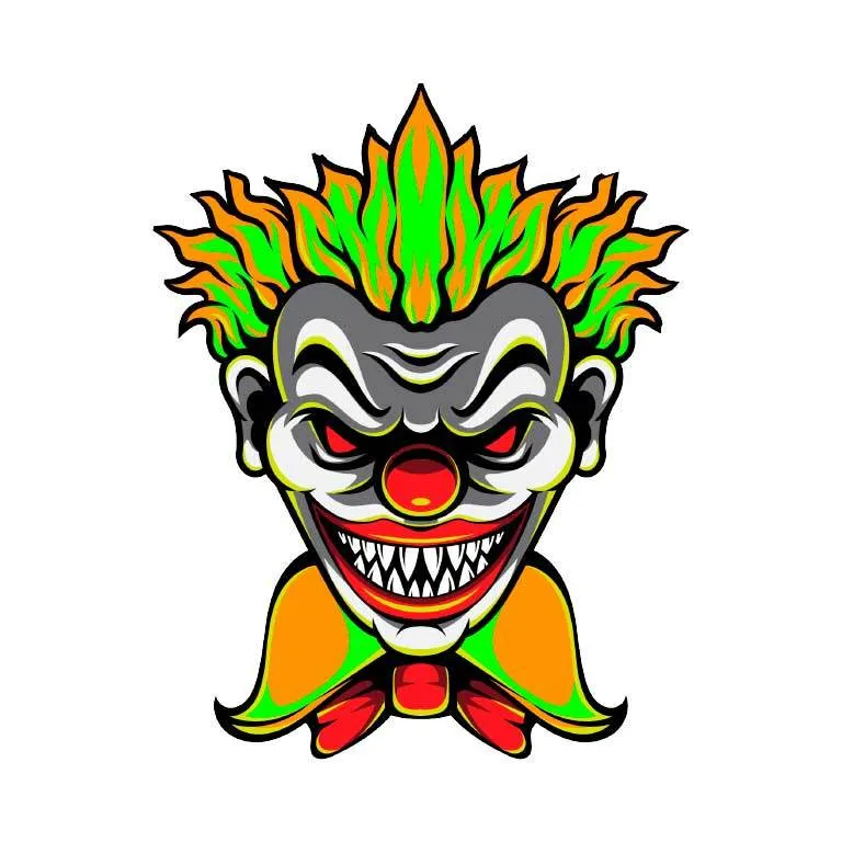 Scary Clown Graphic Decal