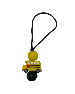 School Bus zipper pull