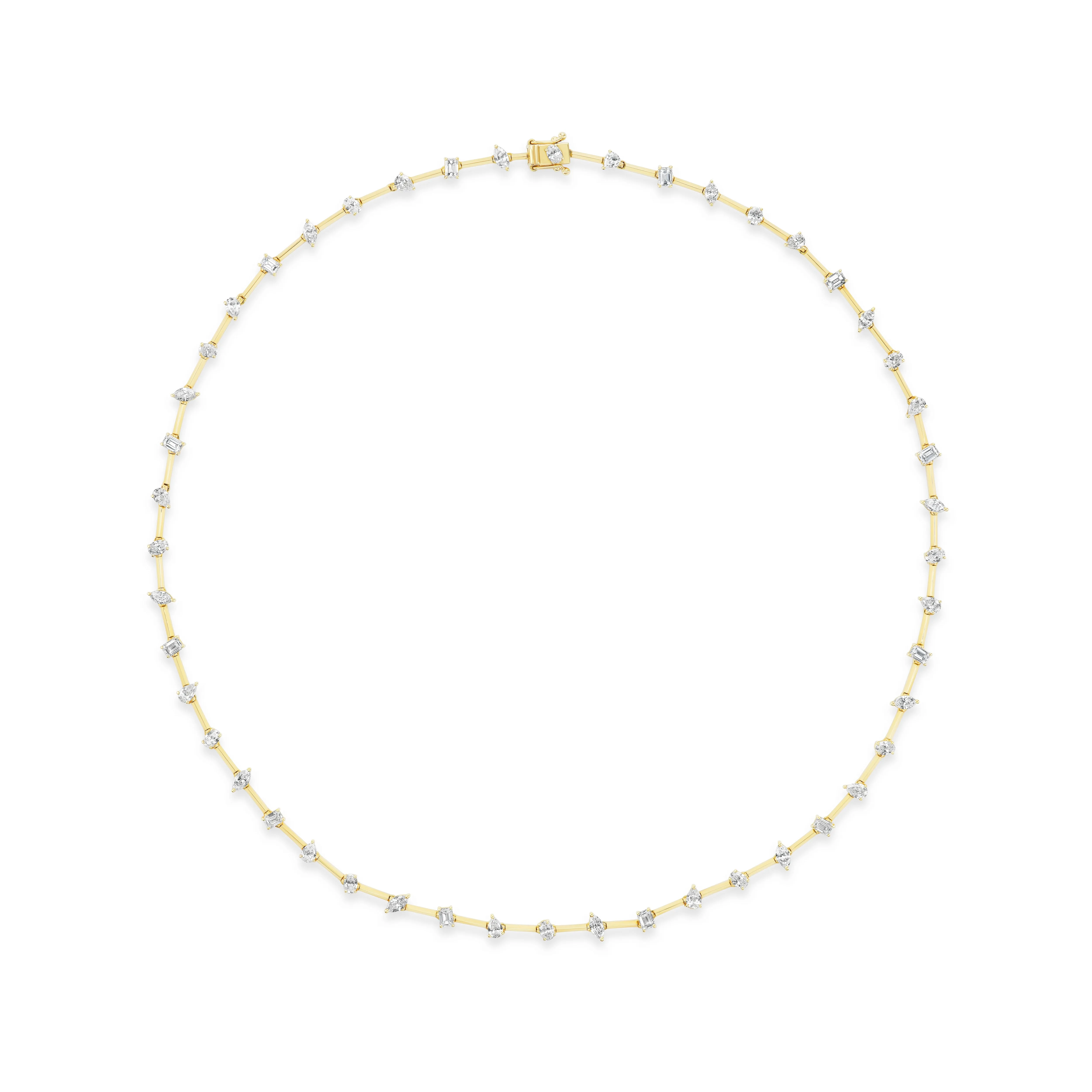 Scintillate Mixed Shaped Diamond Necklace