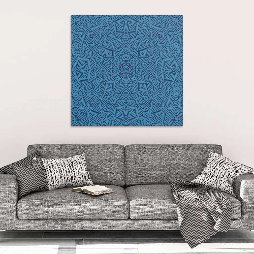 Sharp Blue Canvas Wrap