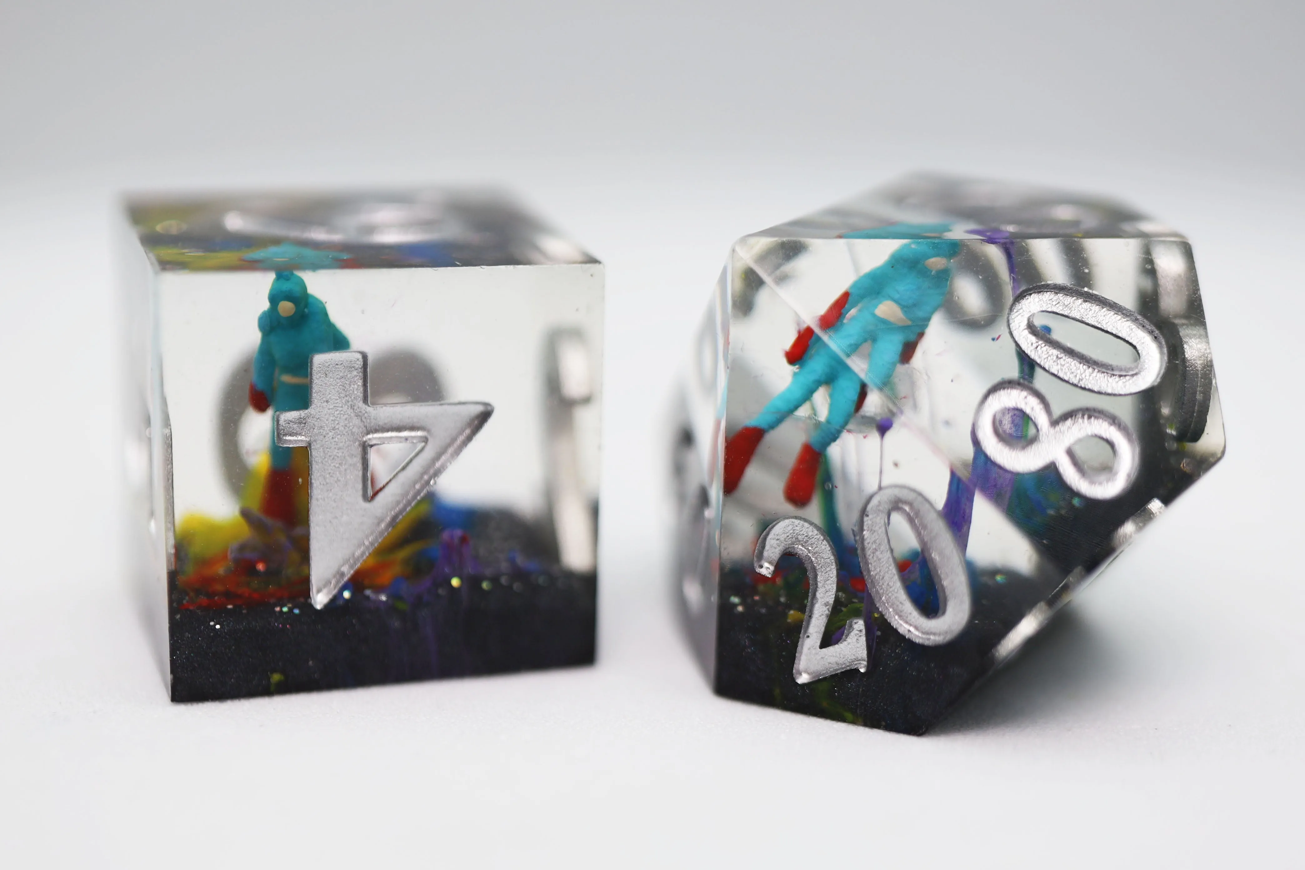 Sharp Edge Resin RPG Dice Set - Steve the Scuba Diver