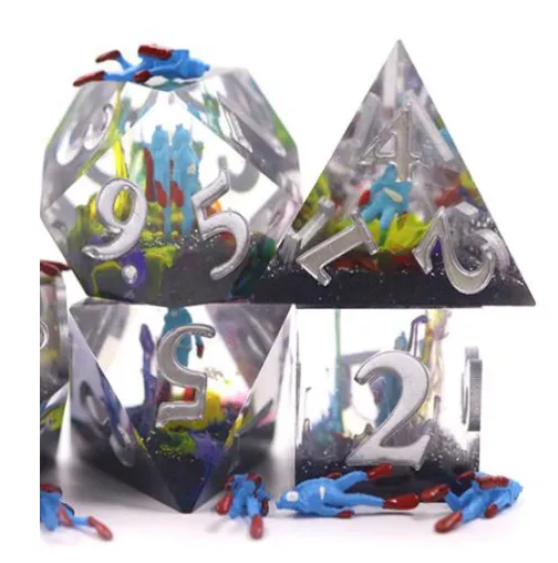 Sharp Edge Resin RPG Dice Set - Steve the Scuba Diver