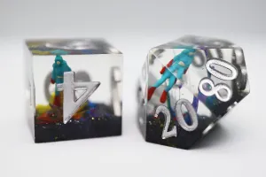 Sharp Edge Resin RPG Dice Set - Steve the Scuba Diver