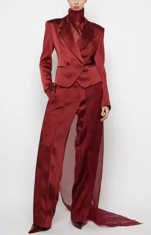 SHARP SHOULDER DOUBLE BREASTED BLAZER