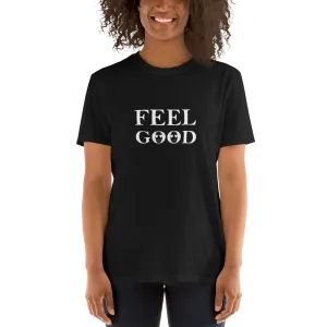 Short Sleeves crew neck Graphic T shirt Feel Good Emoji