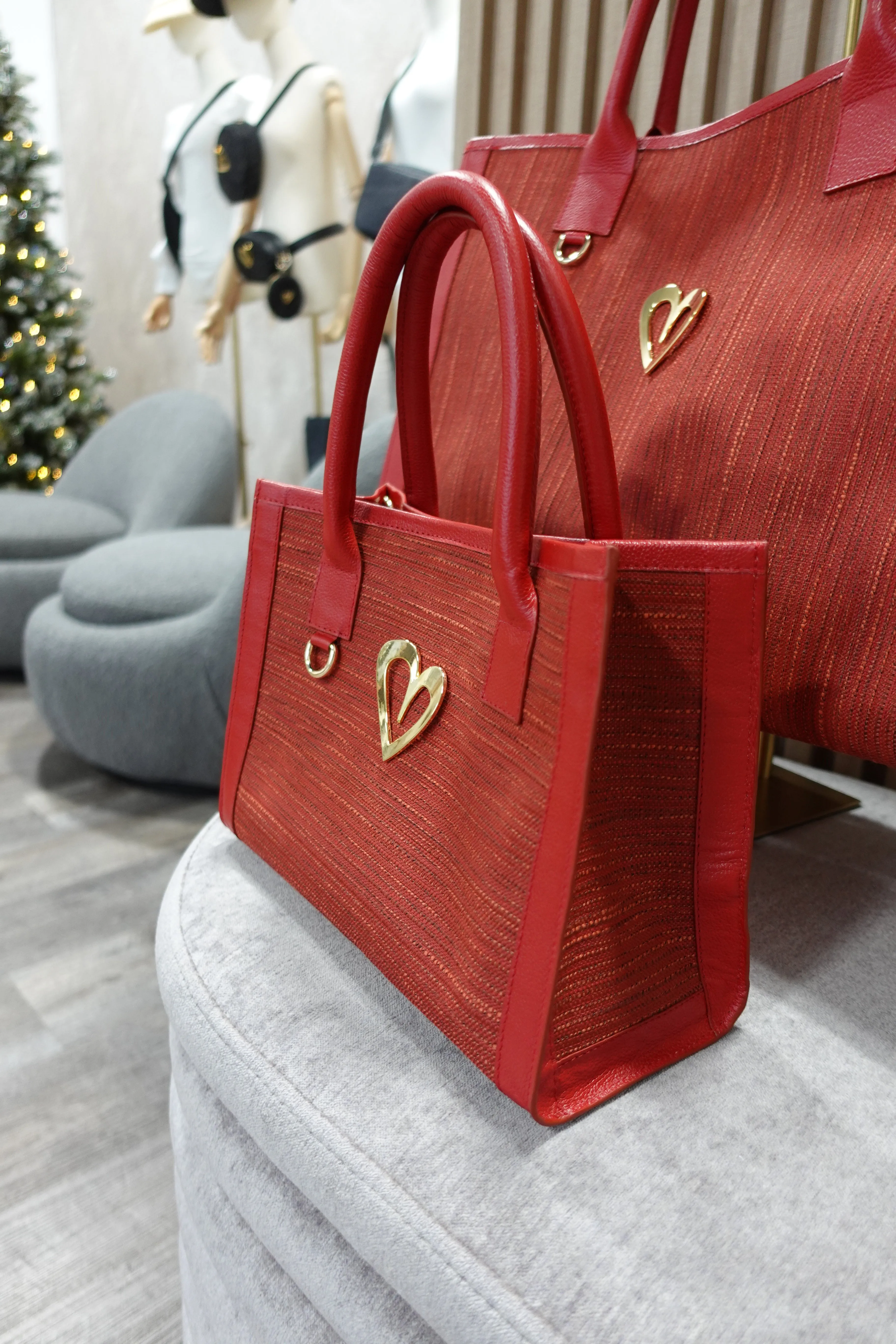 Sienna Tote Bag - Red [ Small ]