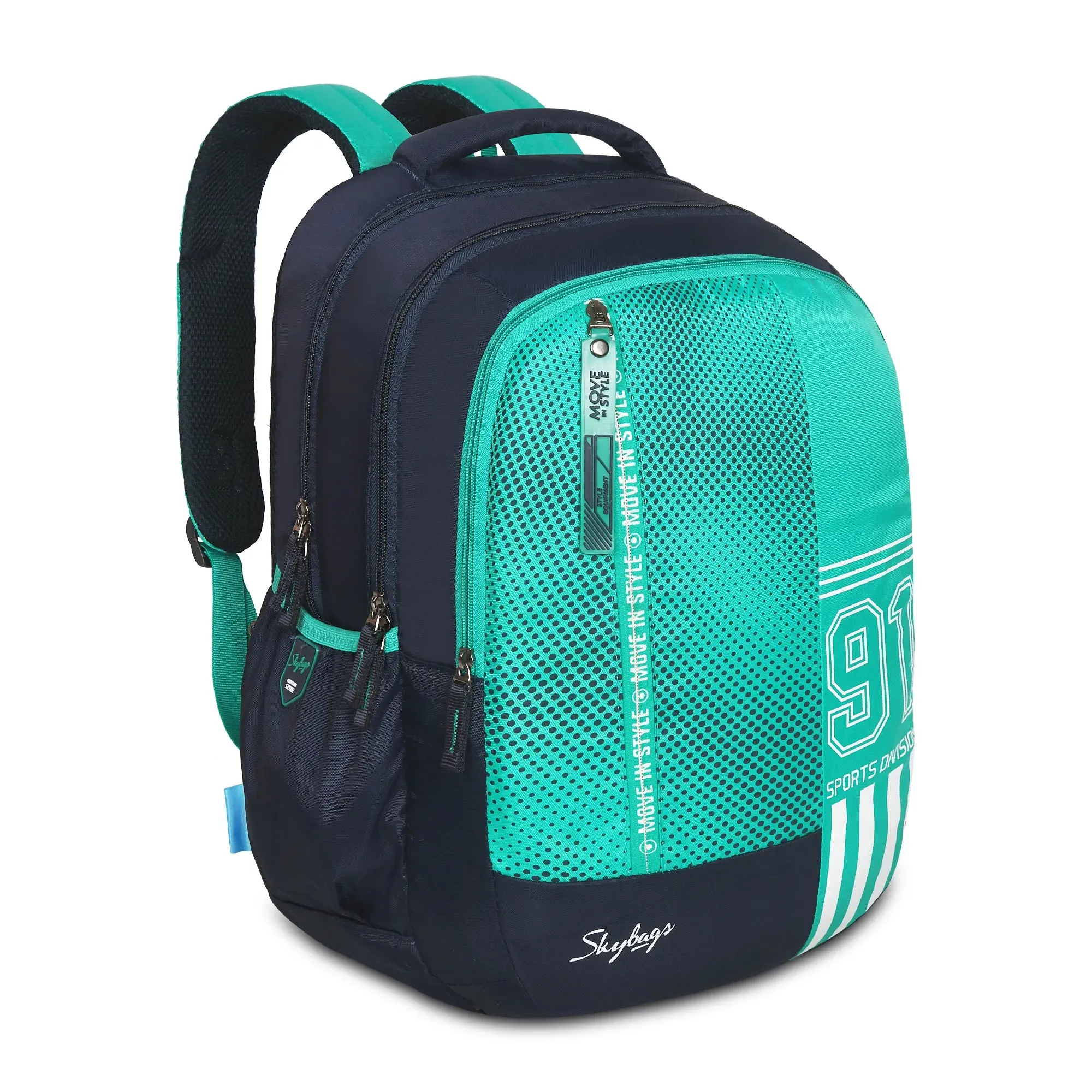 Skybags Shield  02 School Backpack Teal