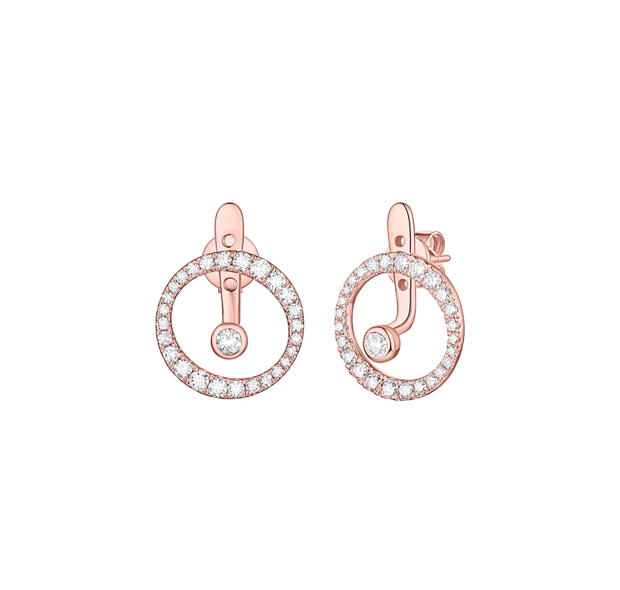 Skyline 1.01ct Wavy Earrings <br> E-00442WHT