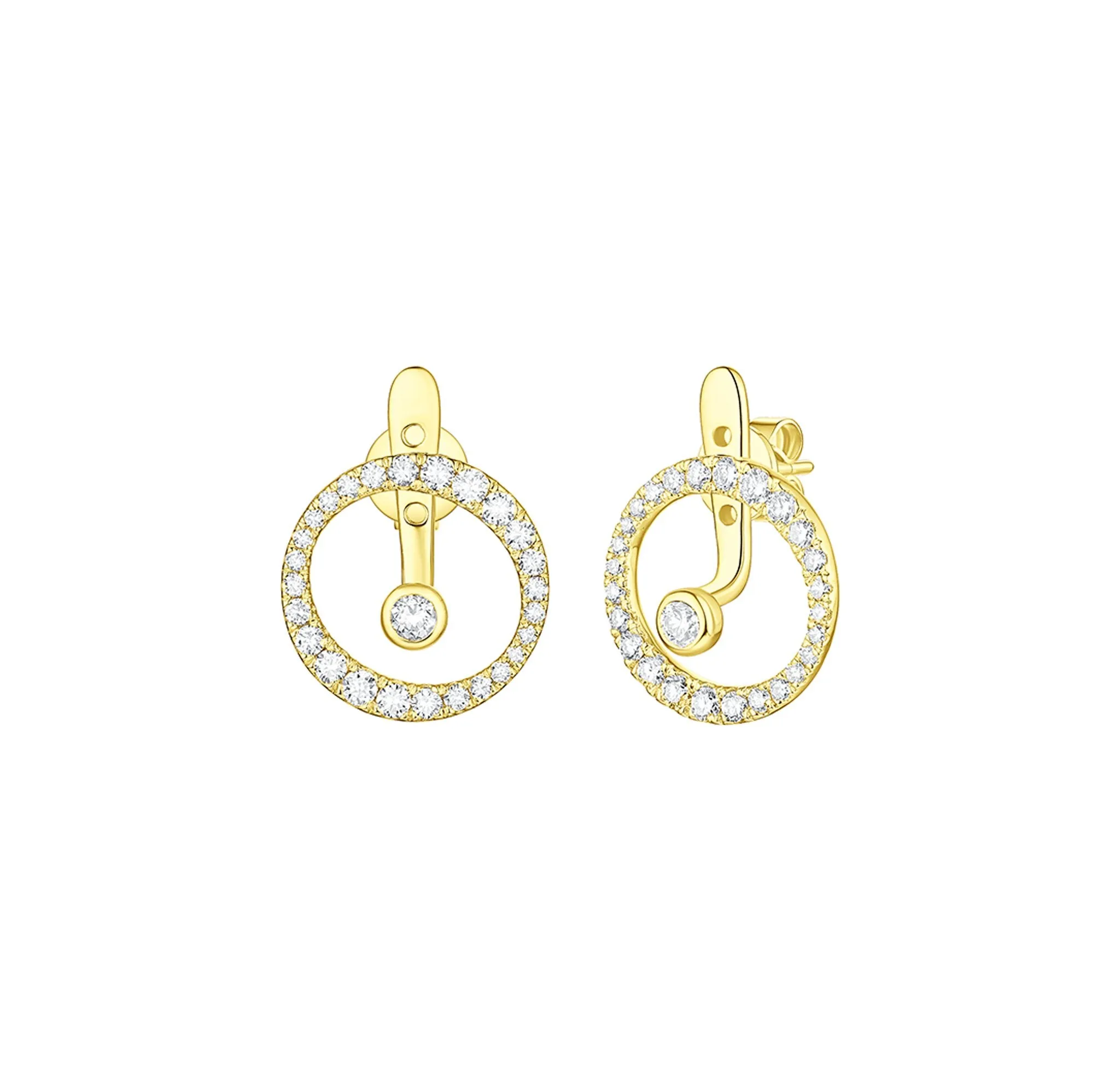 Skyline 1.01ct Wavy Earrings <br> E-00442WHT
