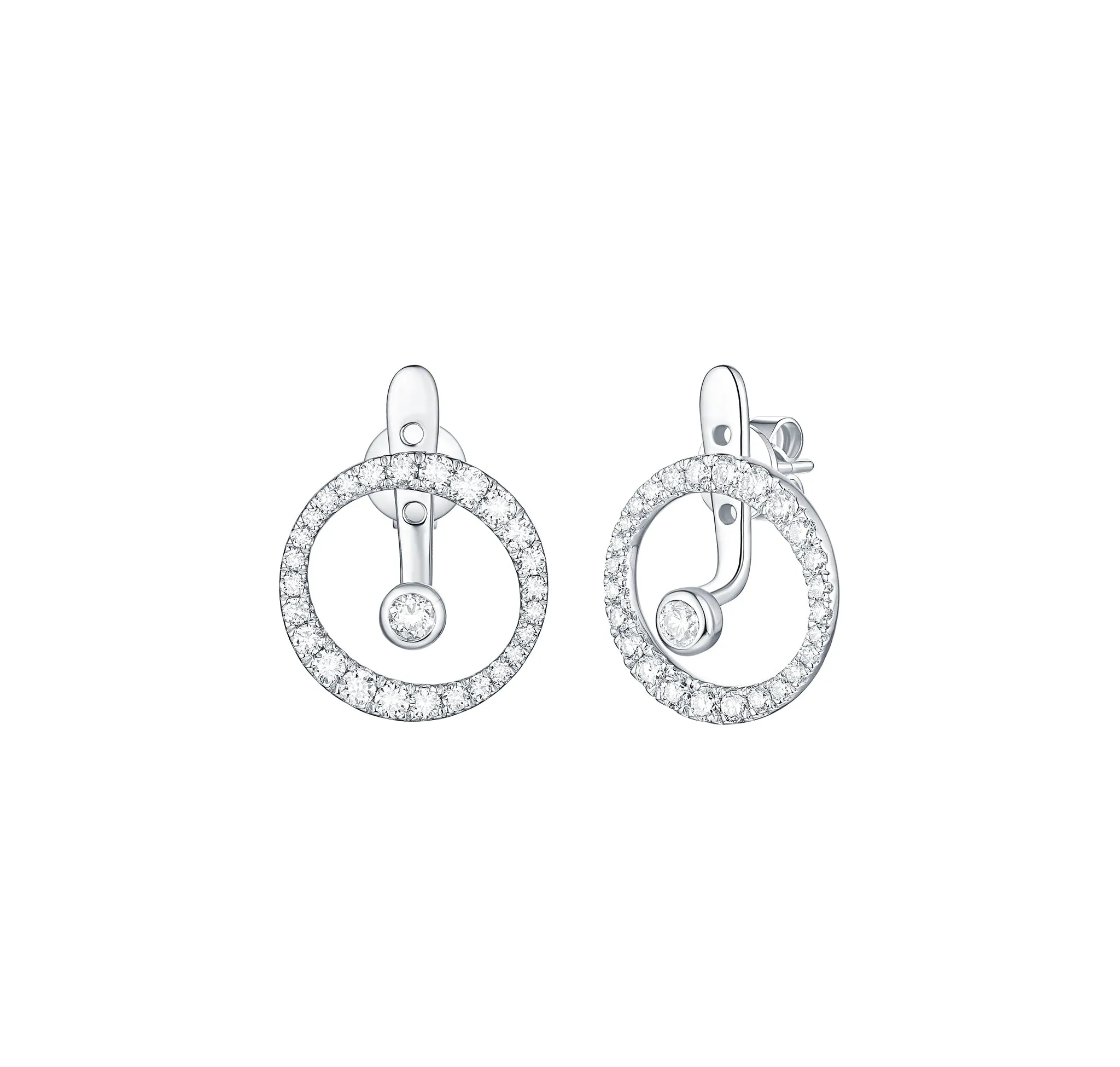 Skyline 1.01ct Wavy Earrings <br> E-00442WHT